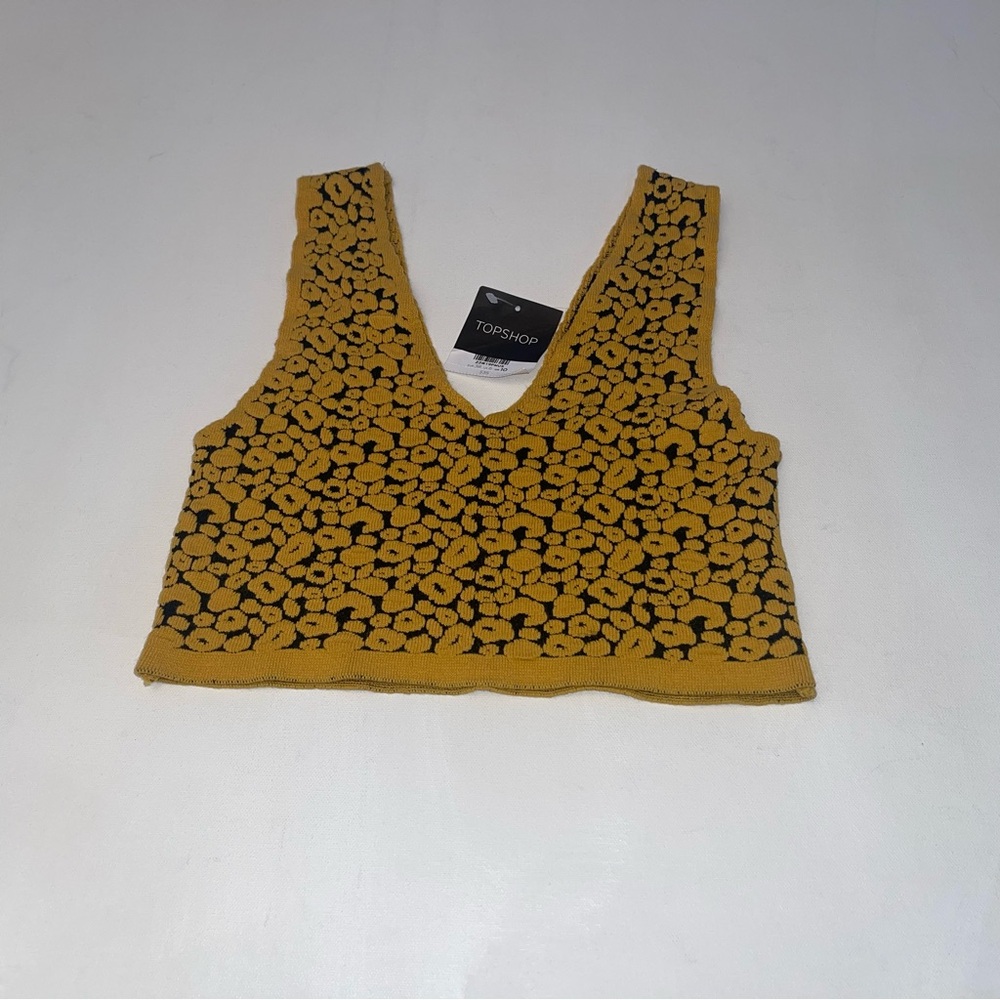 Topshop crop knitwear top